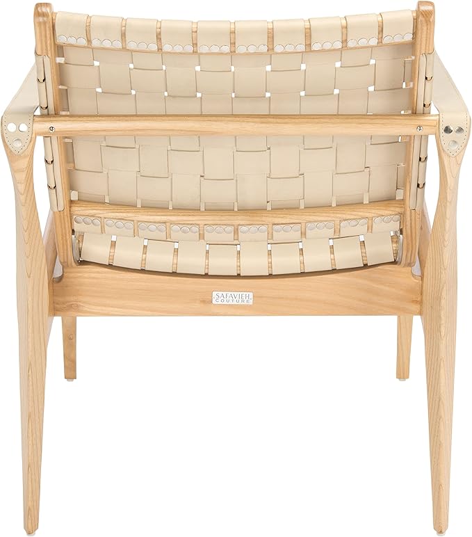 Safavieh Couture Dilan Leather Safari Chair