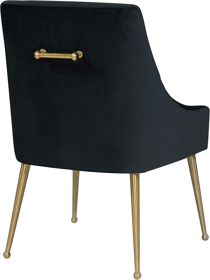 Tov Furniture Beatrix Velvet Dining Side Chair (Black)
