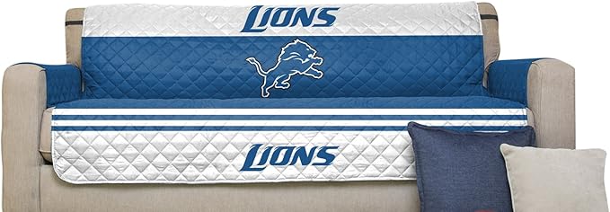 Pegasus Sports NFL Unisex NFL Sofa Couch Reversible Furniture Protector with Elastic Straps 75-inches by 110-inches