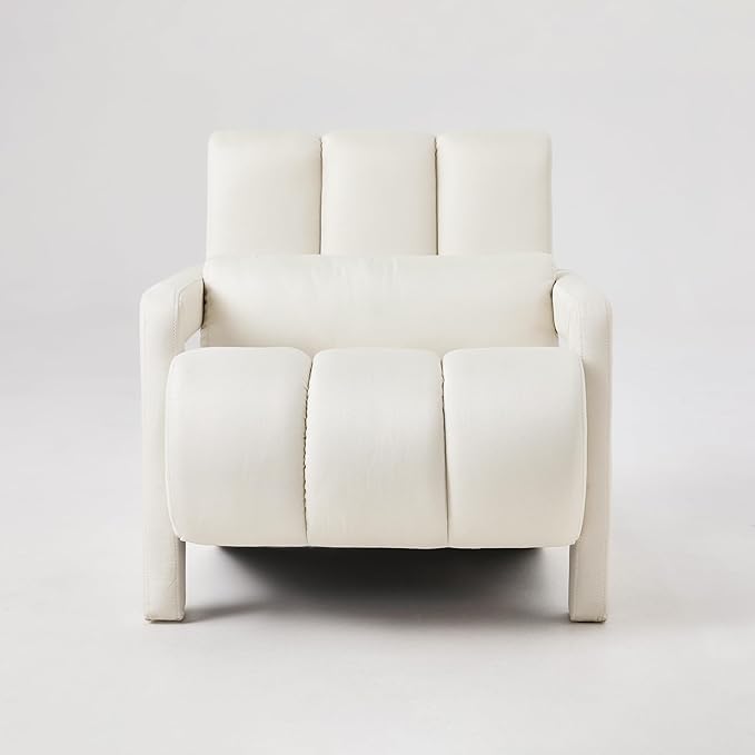 Modern Linen Accent Chair Comfortable Small Space Armchair for Living Room Bedroom - Beige