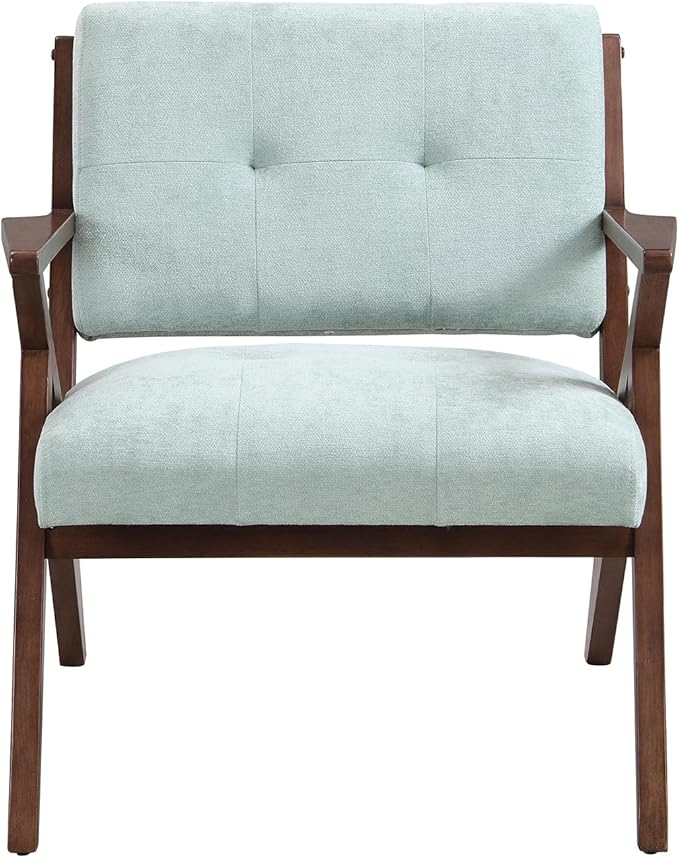 Modern Accent Chair Lounge Chair Armchair Comfy Side Chair Single Sofa Chair with Wooden Legs for Living Room Bedroom Reading Room