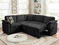 85 Modular Sectional Sofa with Pull Out Bed L Shaped Couch with Storage 5-Seater Sleeper Sofa Sectional Couches for Living Room Cloud Modular Couch with Removable Sofa Cover