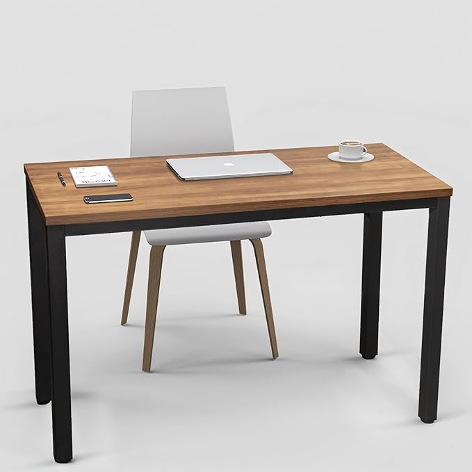 Modern 48 Inch Computer Desk for Home Office - Sleek and Sturdy Ideal for Work and Study Multi-Purpose Table for Writing Dining and Workstation Suitable for Office and Home Office Use