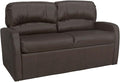 RecPro Charles 65 Jack Knife RV Sleeper Sofa with Arms | RV Furniture | Zero Wall Hugger (Chestnut)