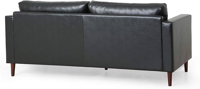 Christopher Knight Home Malinta Sofas Midnight Black + Espresso