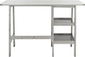 SAFAVIEH Collection Sofara Dark Grey 2-Shelf Storage Computer Table Home Office Desk DSK1403B