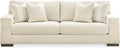 Signature Design by Ashley Maggie Contemporary Upholstered Sofa with Accent Pillows Off-White
