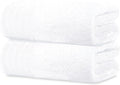 Tens Towels Pack of 2 Extra Large Bath Sheets 35 x 70 Inches 100% Cotton Larger &amp Lighter Weight Quicker to Dry Super Soft &amp Absorbent Oversized Bath Towels White