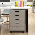 Office Pulley Movable File Cabinet Wooden Drawer Cabinet Office Storage Cabinet Low Cabinet