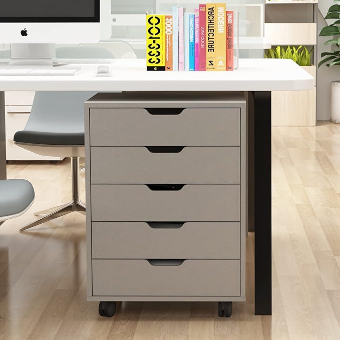 Office Pulley Movable File Cabinet Wooden Drawer Cabinet Office Storage Cabinet Low Cabinet