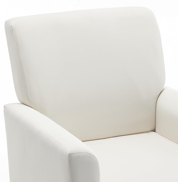 Contemporary Accent Arm Chair with Birch Wood Frame and Velvet Upholstery Armchair for Office and Living Room Decor Removable Cushions Beige