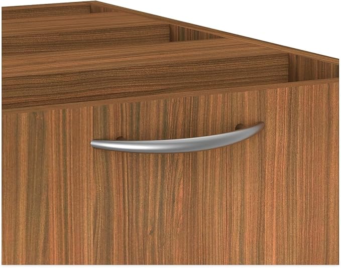 Alera Alera Valencia Series Full Pedestal File Left/Right 3-Drawer: Box/Box/File Legal/Letter Modern Walnut15.63 x 20.5 x 28.5