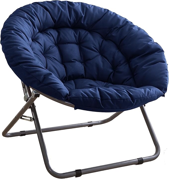 Urban Lifestyle Oversized Polycanvas Saucer Chair Navy