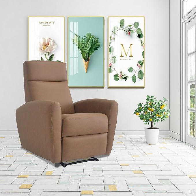 Modern New Coming Reclining Home Theater Leisure Recliner Sofa Modern Living Room Furniture Small Manual Recliner Single Chair for ReadingHome TheaterLiving RoomBedroom Fully Assembled