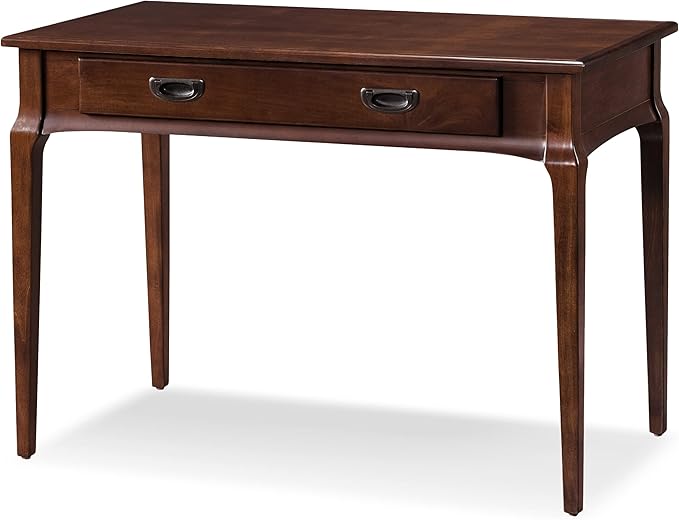 Leick Home Stratus Home Office Desk Solid Wood Drop-Front Keyboard Drawer Easy Assembly Writing Desk Heartwood Cherry 24.0 in. L x 42.0 in. W x 30.0 in. H 22400