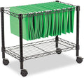 Alera ALE Single-Tier Rolling File Cart 24w x 14d x 21h Black