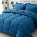 JOLLYVOGUE Twin Comforter Set Ultra-Soft Bed in a Bag Twin Size 5 Pieces Oeko-TEX Certified Bedding Set with Down Alternative Comforter Sheets Pillowcases &amp Shams Teal