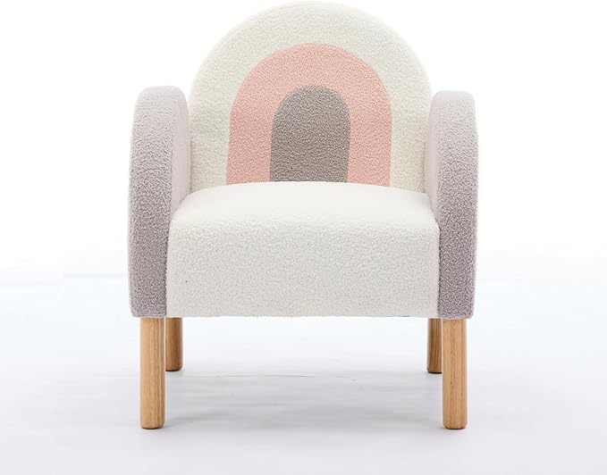 Modern Upholstered Accent Chair Armchair Side Chair Single Sofa Chair with Wooden Legs for Living Room Bedroom Reading Room