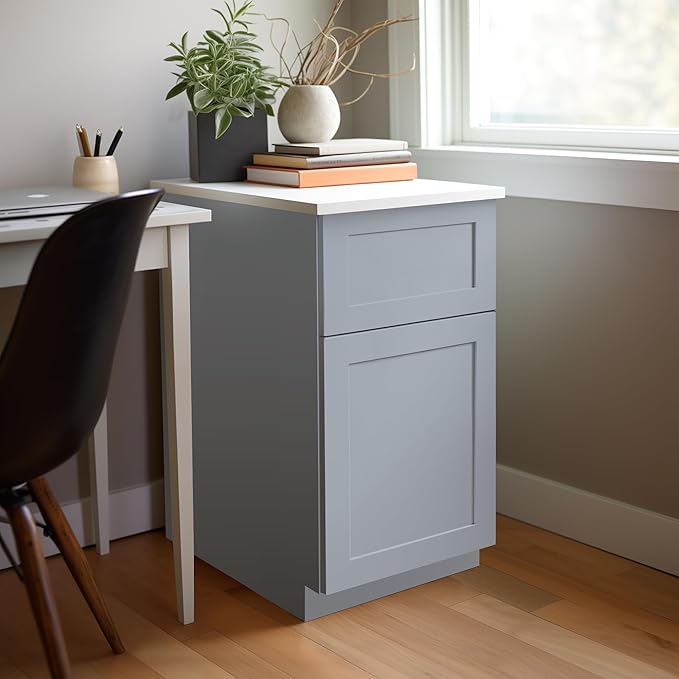 RTA Solid Wood Office File Cabinet with 2 Drawers - Professional Desk File Storage Cabinet for Office Organization - Designed in America American Standard