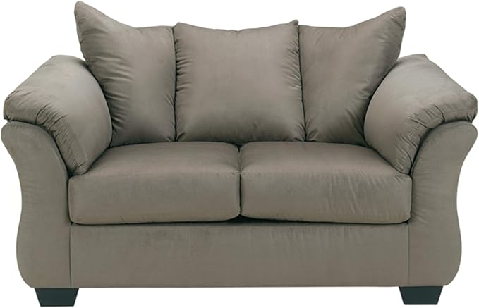 Signature Design by Ashley Darcy Casual Plush Loveseat Grayish Brown