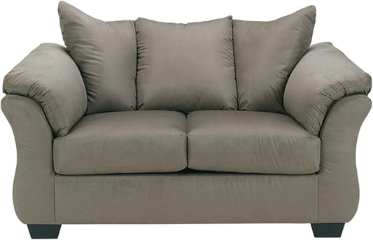 Signature Design by Ashley Darcy Casual Plush Loveseat Grayish Brown