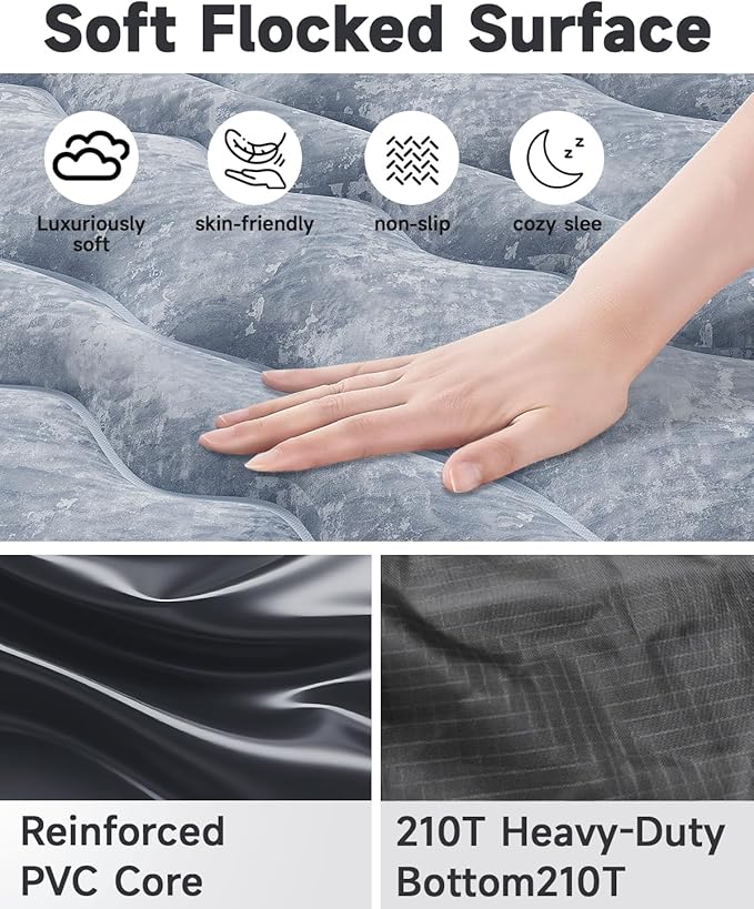 Umbrauto Inflatable Truck Bed Air Mattress for Full Size Short Truck Beds 5.5-5.8ft with Pump &amp Carry Bag. Perfect for Outdoor Adventures