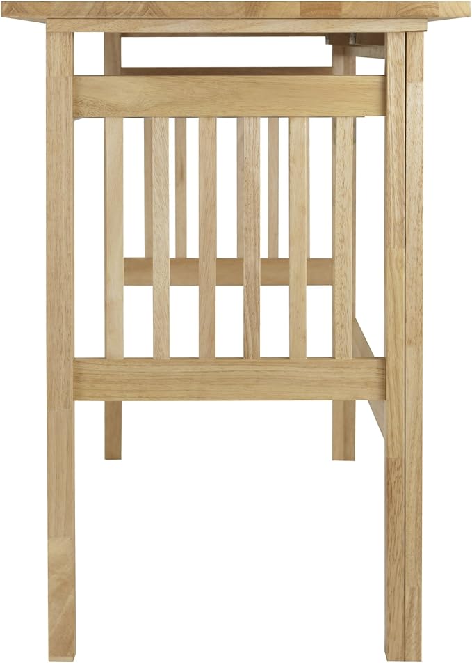 Folding Computer Desk Beechwood