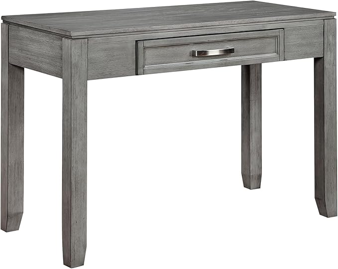 Lexicon Home Office Desk Writing Desk Computer Table Modern Design Desk with One Drawer 42'' Study Computer Desk Makeup Vanity Table Grey