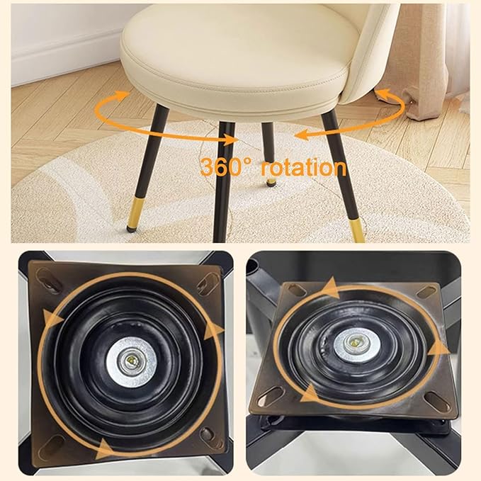 Living Room Chairs Makeup Vanity Chair with Metal Legs Upholstered Dining Chairs Office Chair Ergonomic Backrest for Living Dining Room Bedroom Dressing Room (Color : Light Gray