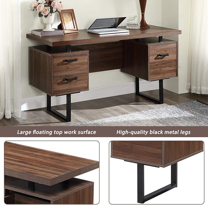 Modern Design Home Office Desk Writing Study Table with Drawers