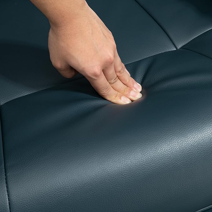 Recliner Armchair with Footrest Headrest and Swivel Base PU Upholstery Ideal for Living Room Comfort