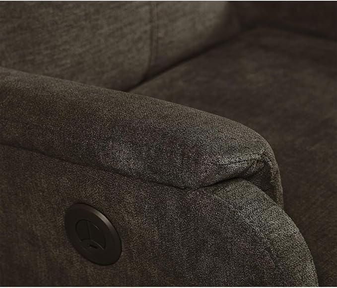 i-POOK Power Recliner Chair Adjustable Single Recliner Sofa with USB Port and Lumbar Support Ergonomic Lounge Chair with Thick Seat Cushion for Living Room Bedroom Small Spaces Dark Brown