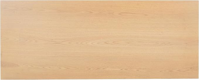 SAFAVIEH Couture Collection Shelbie Oak Brown &amp Black 1-Drawer Reeded Computer Table Office Writing Desk