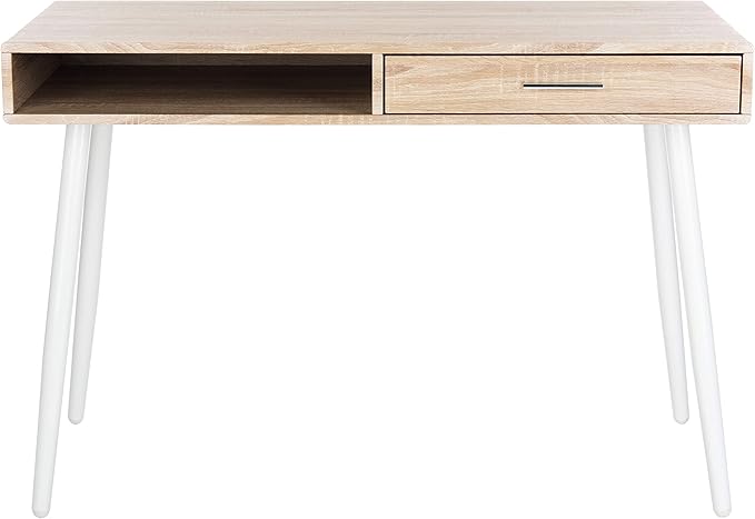 Safavieh Home Office Jorja Modern Natural and White 1-drawer Desk