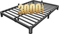 MAF 4 Inch Full Size Metal Platform Bed Frame with Round Corner Legs 3000 LBS Heavy Duty Steel Slats Support Noise Free No Box Spring Needed Easy Assembly