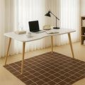 Modern White Wooden Computer Table 40 L x 20 W x 30 H inches – Durable and Stylish Desk for Home Office Bedroom or Study