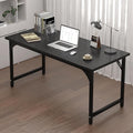 Computer Desk 55 Inch Home Office Desks Office Desk for Gaming Writing Study Work Study Table with Large Legroom Computer Desk with Metal Frame Modern Simple Home Office Desk for Bedroom