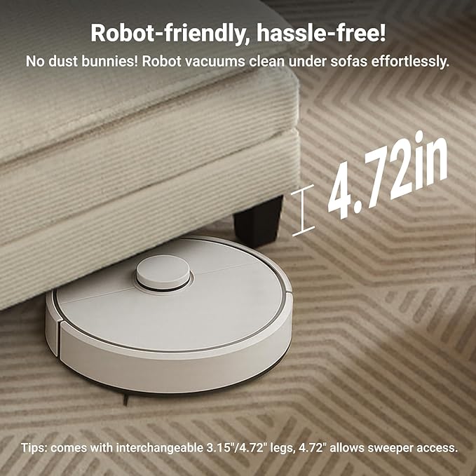 Modular Sectional Sofa 111.5 U-Shaped Corduroy Comfy Sectional Couches for Living Room 3-Seater Cloud Couches with 2 Movable Ottomans Flexible Combination Modern Deep Seat Sofa (Beige)