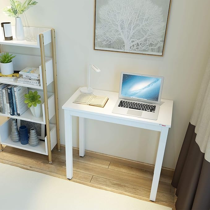 Need Small Table - 31.5 Inch Study Desk for Narrow SpacesSturdy and Heavy Duty Study Workstation for Laptop-Easy Assembly Homework Desks AC3DW8040