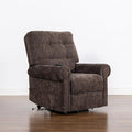 Jennifer Taylor Home Irwin 36 Power Lift Assistance Recliner Chair in Chocolate Brown Chenille