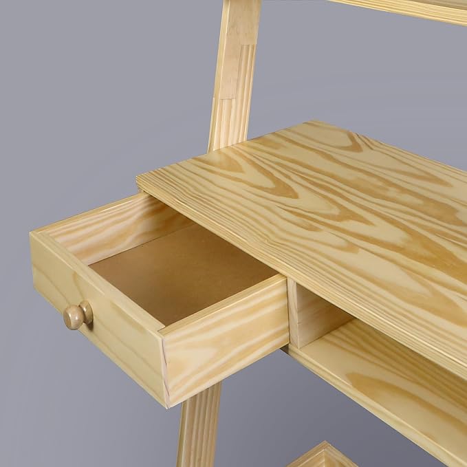 American Trails Freestanding Ladder Desk with Drawer Natural