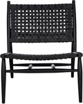Safavieh Home Soleil Natural and White Leather Woven Accent Chair