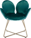 Modern Velvet Accent Chair Comfy Cute Upholstered Vanity Desk Chair wMetal Legs Soft CushionArmchair for Living Room 2PCSet