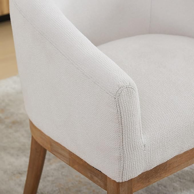 Mid Century Modern Upholstered Living Room Chairs with ArmsFarmhouse Reading Chair with Natural Hardwood Frame Accent Chairs for Living Room