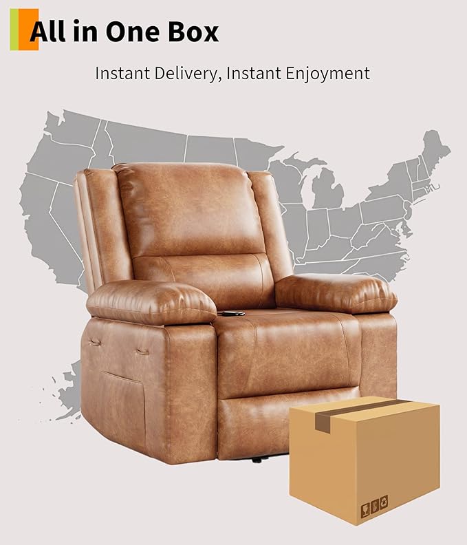 GarveeHome Power Lift Recliner Chair - Heat and Massage Electric Lift Recliner for Elderly &amp Mobility Impaired Adjustable Back and Legs Heavy Duty Lift Chair for Seniors