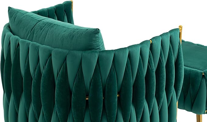 Accent Chair with Storage Ottoman Chair Tufted Barrel Chair Set Arm Chair for Living Room Bedroom