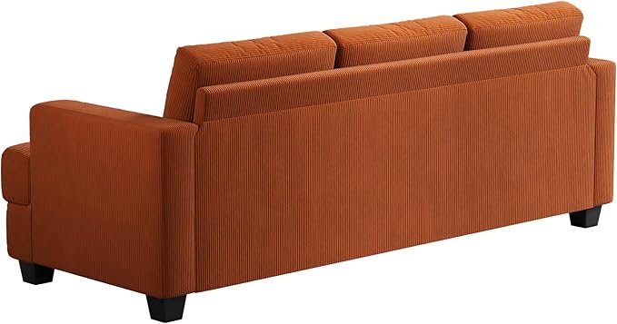 Fadware Sofa Couch 3 Seater Sofa with Suppleness Armrests Fabric Deep Seat Sofa with Upholstered Cushion&amp Backrests Modern Comfy Couch for Living Room Apartment