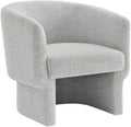 Modway Muse Comfy Barrel Accent Chair in Newsprint