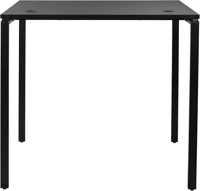 OSP Home Furnishings Prado Home Office Writing Desk 48 Inches 42 Inches 48-inches Wide x 42-inches High Black