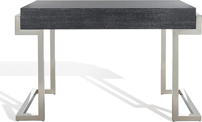 SAFAVIEH Couture Collection Maia Black Cerused Oak 2-Drawer Home Office Writing Desk